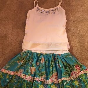 Girls size 4 skirt and shirt